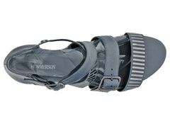 Pewter Gunmetal Leather-VOLUPTUOUS BY ROS HOMMERSON 5
