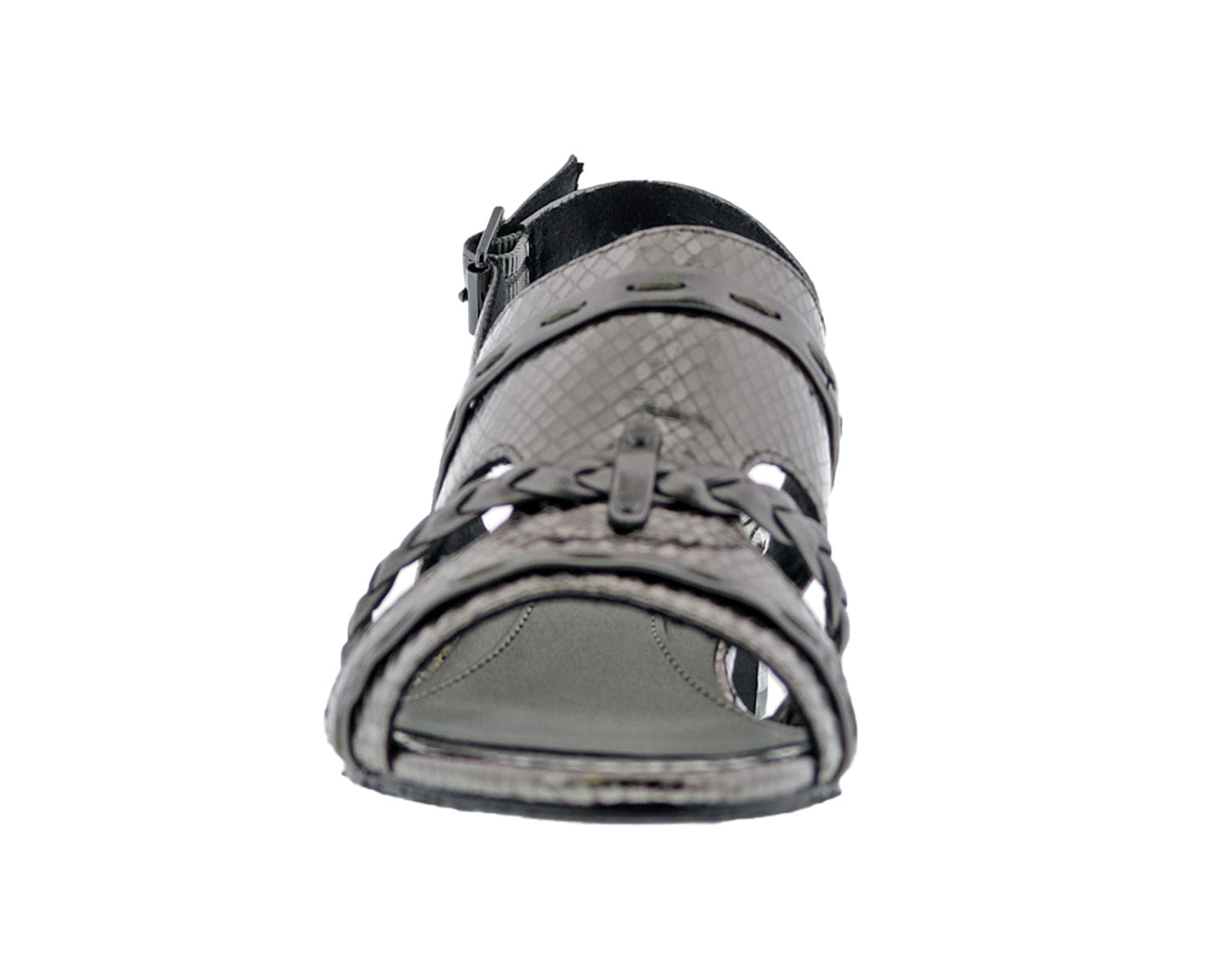 Pewter Snake Print Leather-VACAY BY ROS HOMMERSON 6