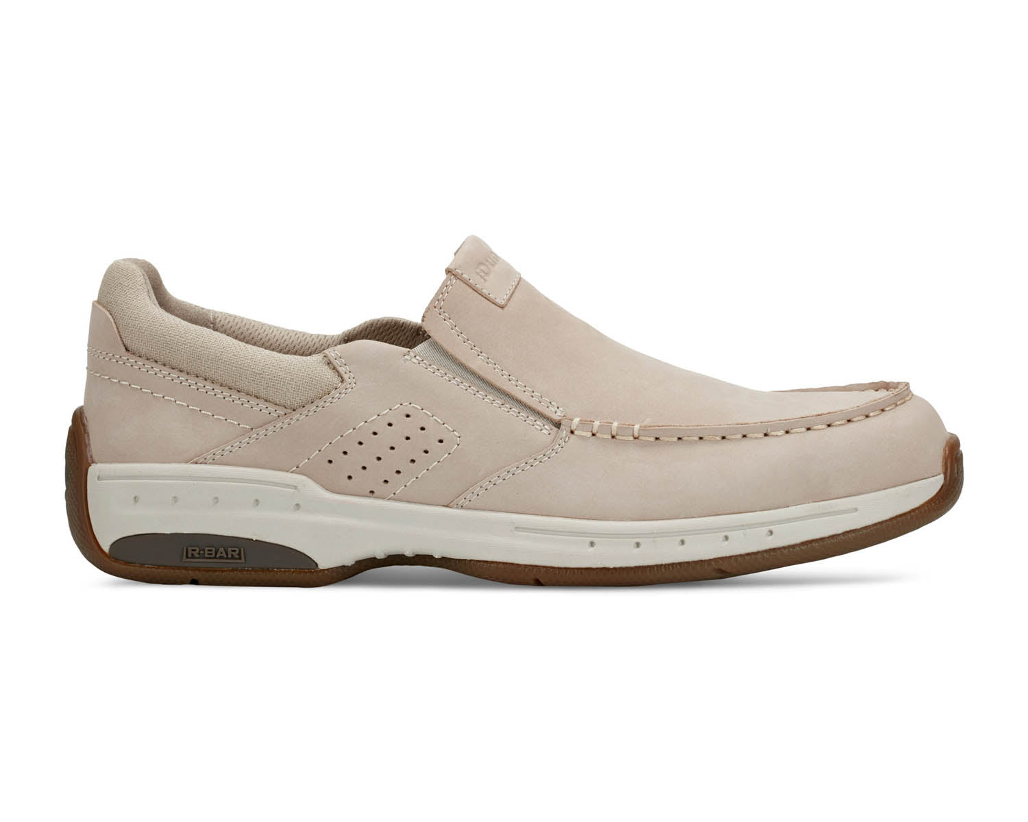 Taupe Grey-WAVES Slip-On Moc BY DUNHAM 5