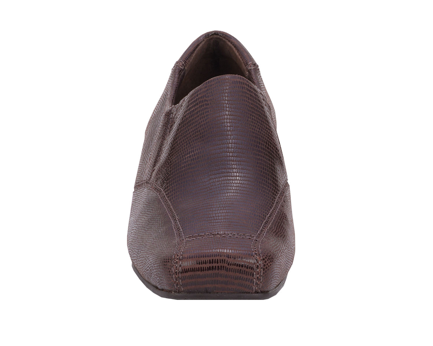 Brown Lizard Print Leather-EAGAN BY ROS HOMMERSON 6