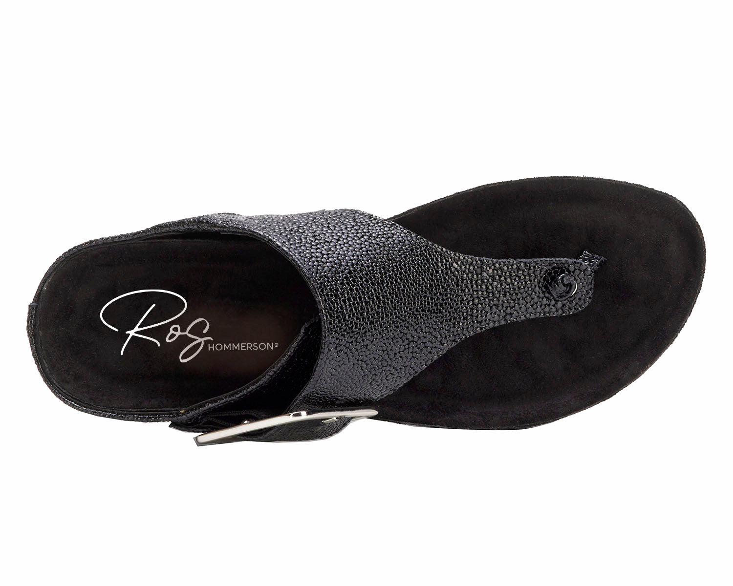 Black Pebbled Patent  Leather-PHOEBE BY ROS HOMMERSON 7