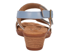 Faded Denim Leather Suede-KATERI BY ROS HOMMERSON 4