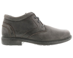 Grey Leather-Bronx Boots BY DREW 6