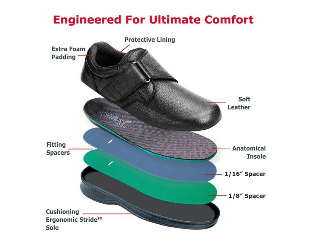 Black-Broadway Strap Oxford BY ORTHOFEET 4