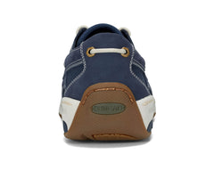 Dark Blue Nubuck-Captain Boat Shoe by dunham 3
