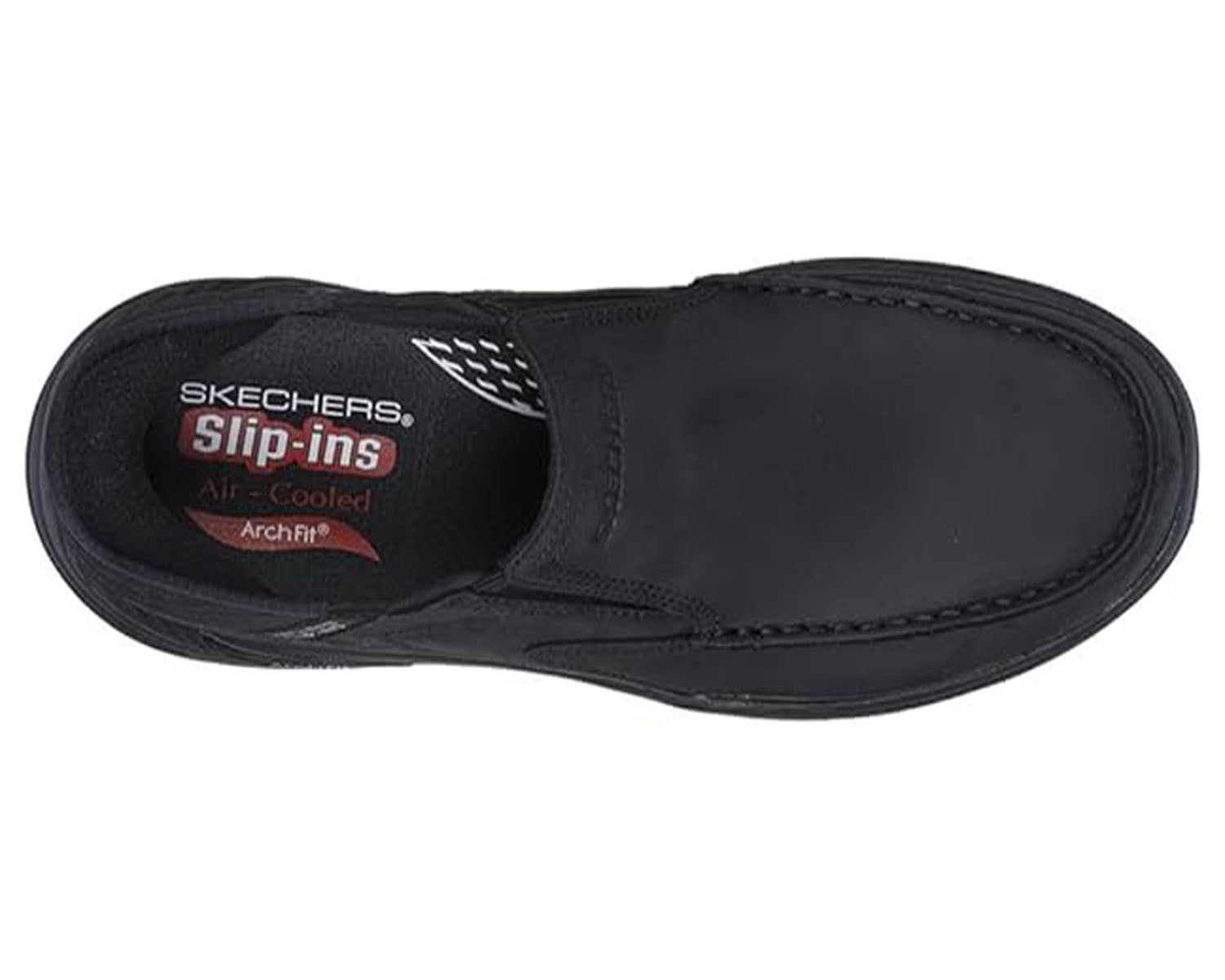 Black-Arch Fit Moxley Milo Slip-Ins By Skechers 5