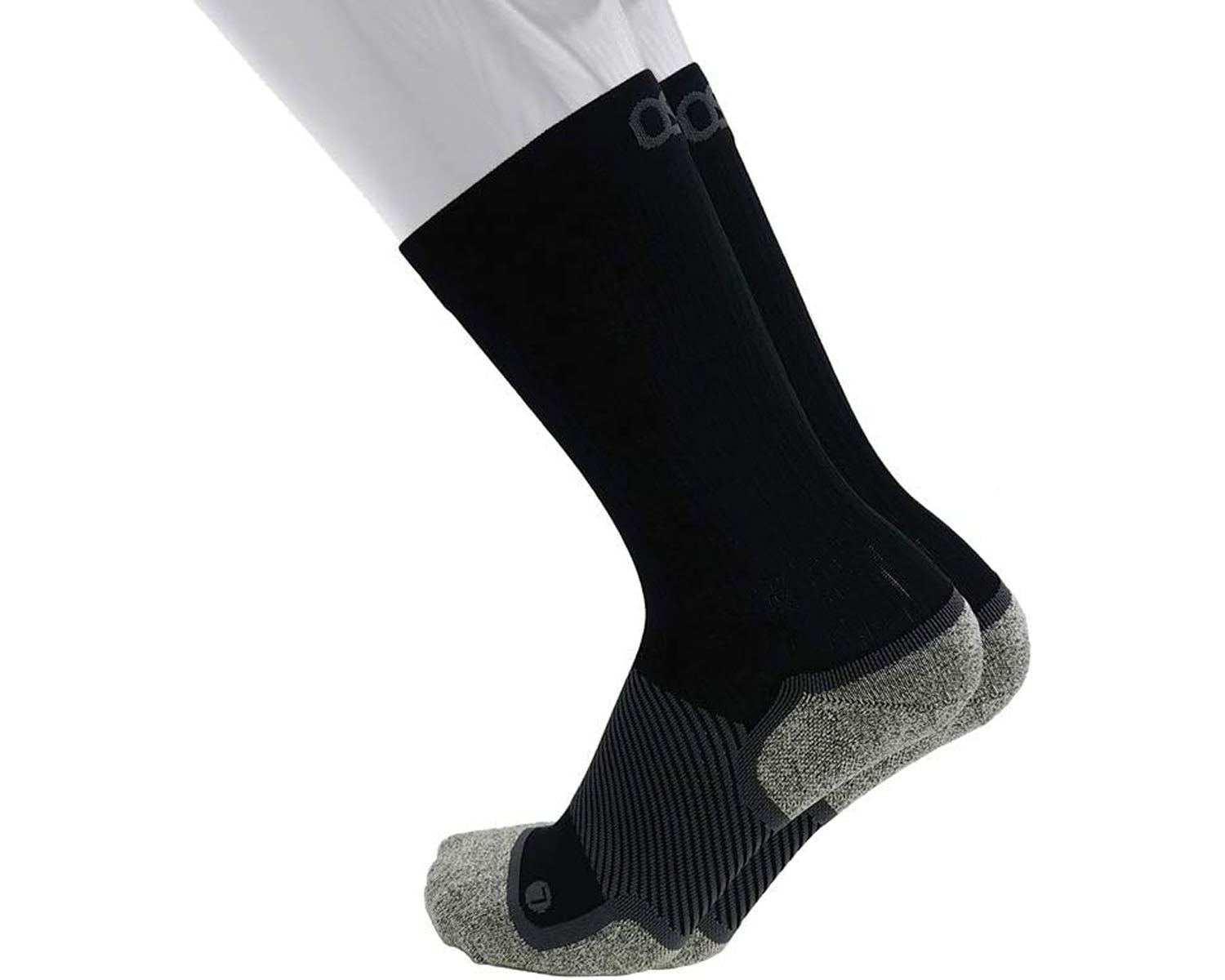 Black-OS1st WP4 WIDE Wellness Performance Sock - Crew 3