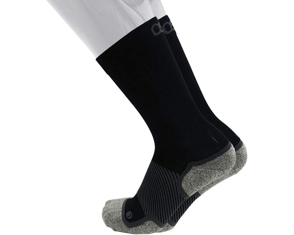 Black-OS1st WP4 WIDE Wellness Performance Sock - Crew 3