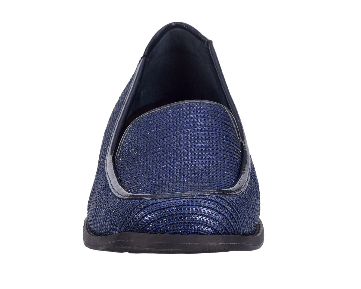 Navy Stretch Fabric Patent-WILLA BY ROS HOMMERSON 6