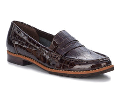 Brown Croc Patent Leather-WINNIE II BY ROS HOMMERSON 1