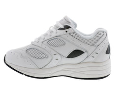 White Leather Perf White Mesh-FLARE BY DREW 6