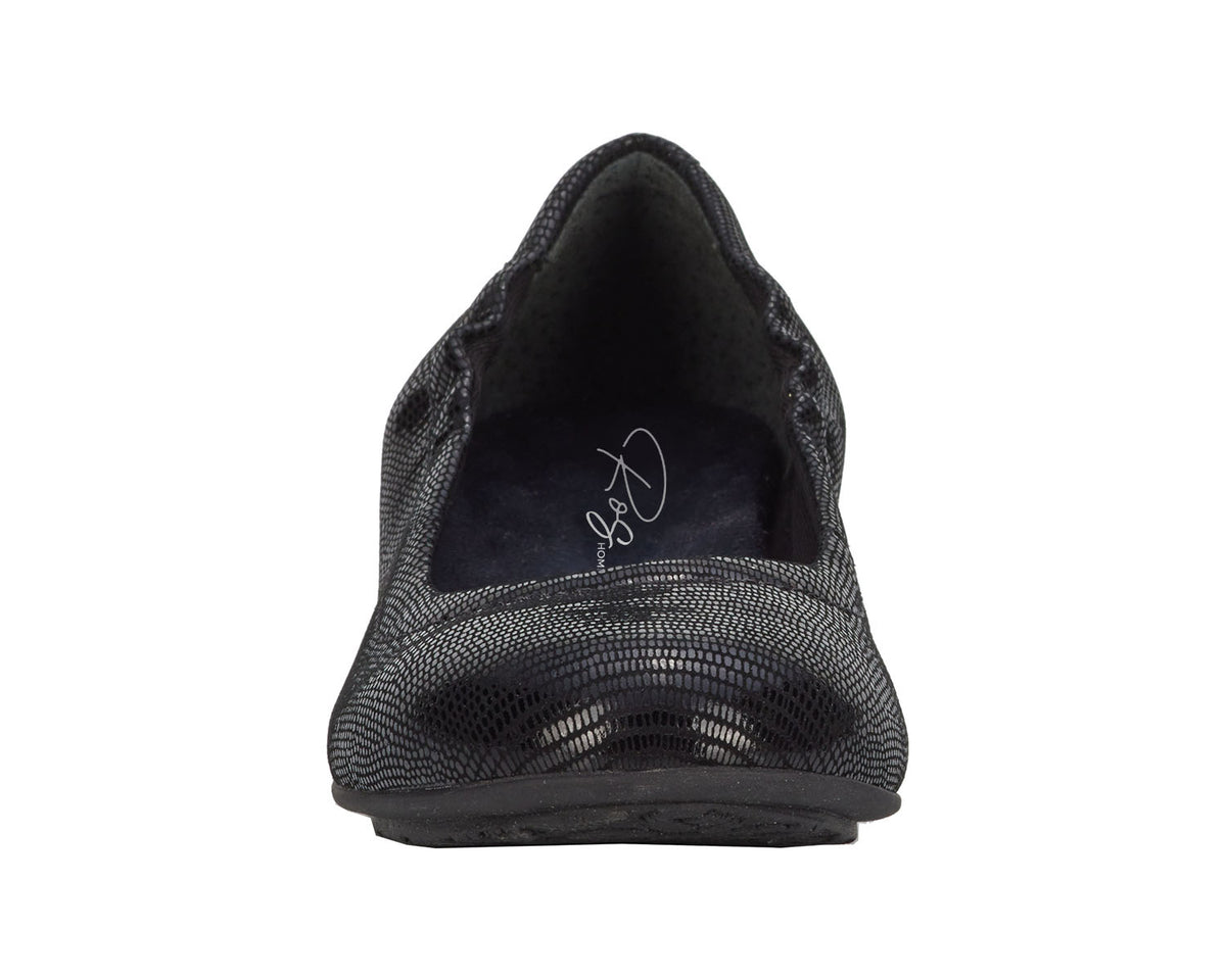 Black Patent Lizard Print Leather-TESS BY ROS HOMMERSON 5