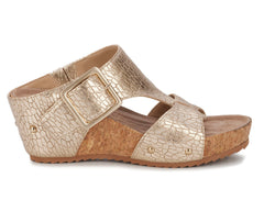 Gold Metallic Crackle Leather-THEA BY ROS HOMMERSON 3