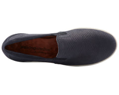 Navy Snake Print Nubuck-ORLEANS BY ROS HOMMERSON 6