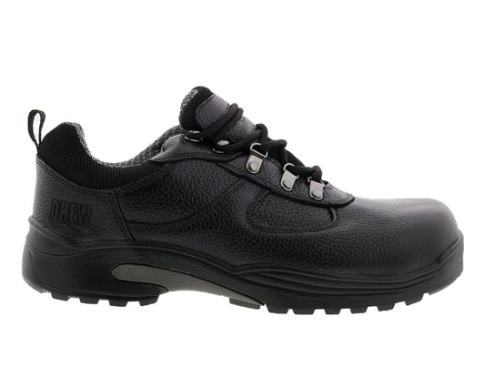 Black Tumbled Leather-Boulder Boots BY DREW 6