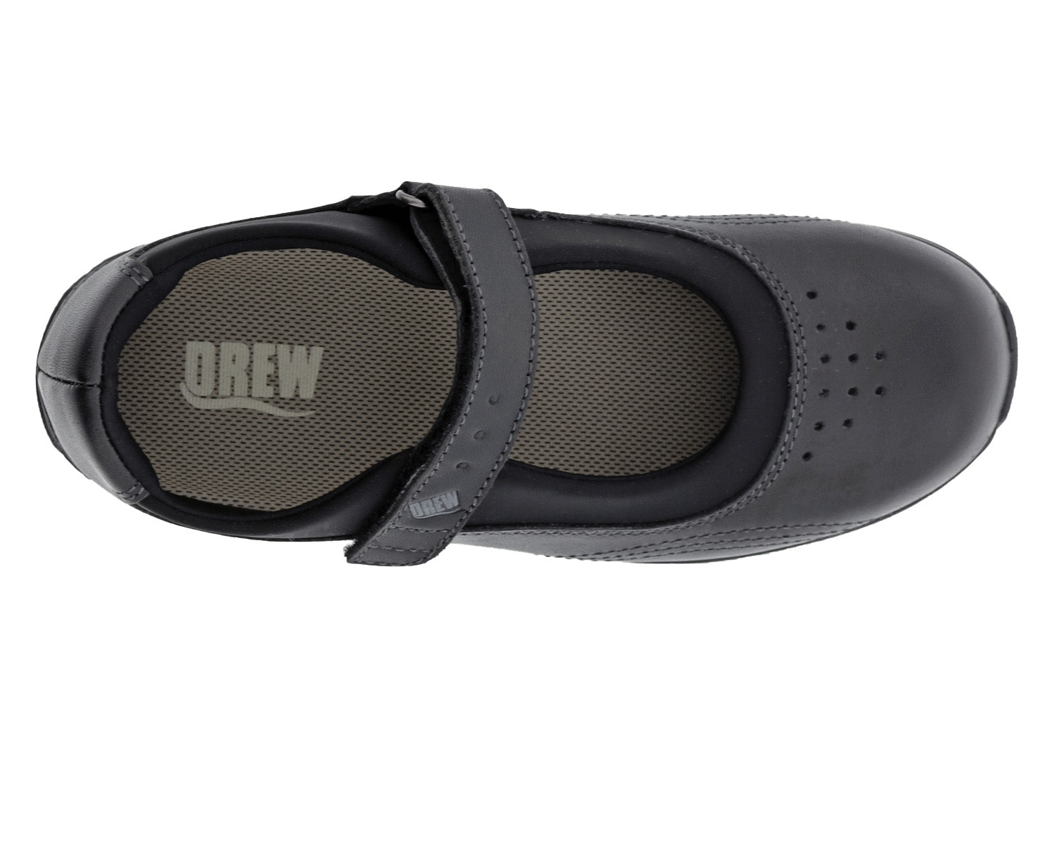 Black Leather   Black Stretch-Rose BY DREW 4