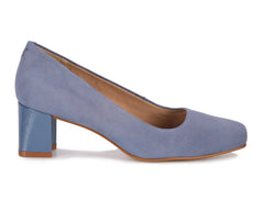 Light Blue Suede Patent-MEREDITH PUMP BY ROS HOMMERSON 5