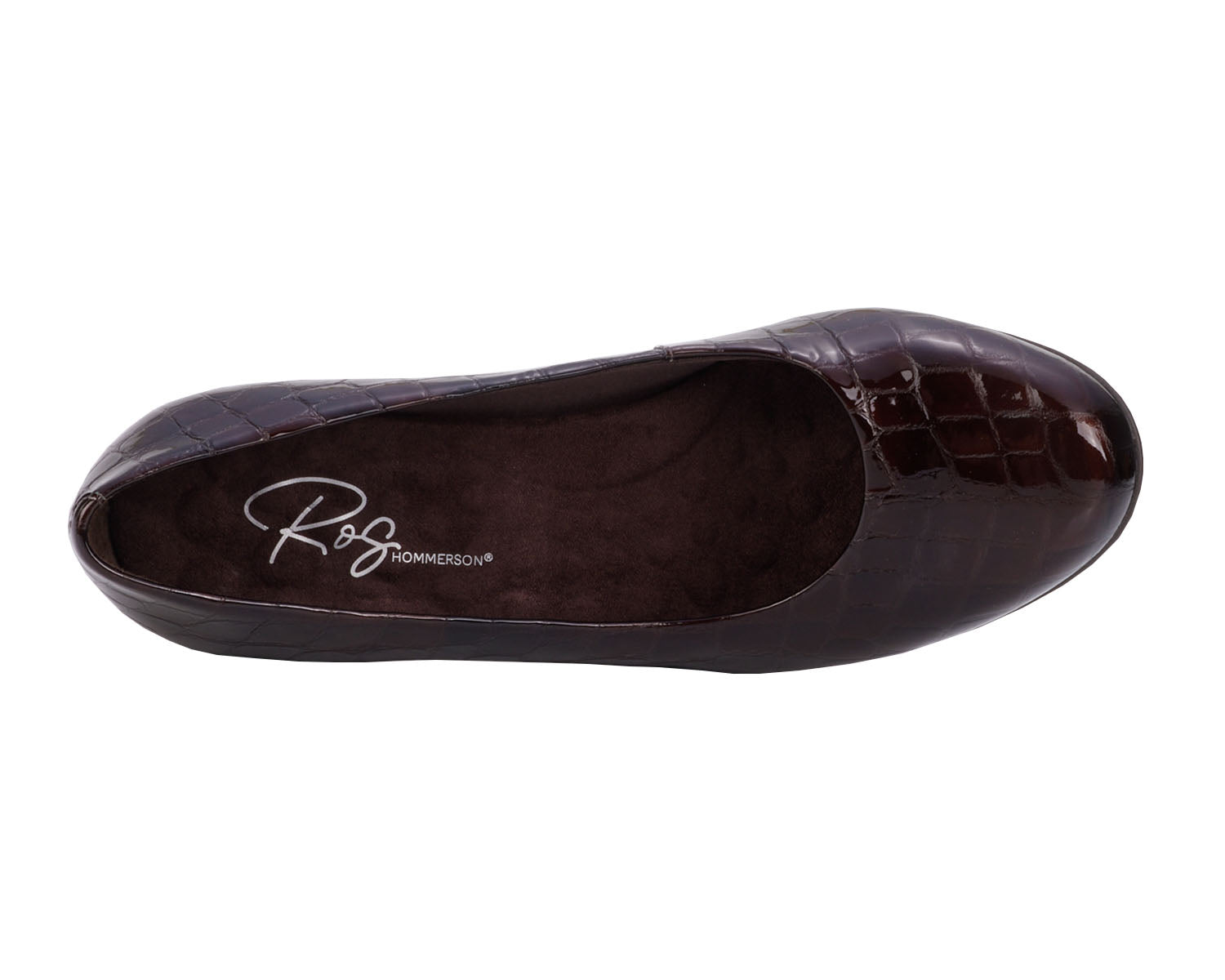 Brown Croc Patent Leather-PAULA BY ROS HOMMERSON 5