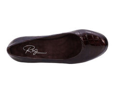 Brown Croc Patent Leather-PAULA BY ROS HOMMERSON 5