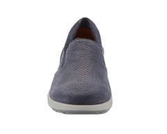 Navy Snake Print Nubuck-ORLEANS BY ROS HOMMERSON 7