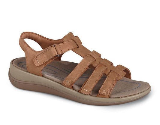 Camel-Amalfi Camel Strap Sandal BY ORTHOFEET 1