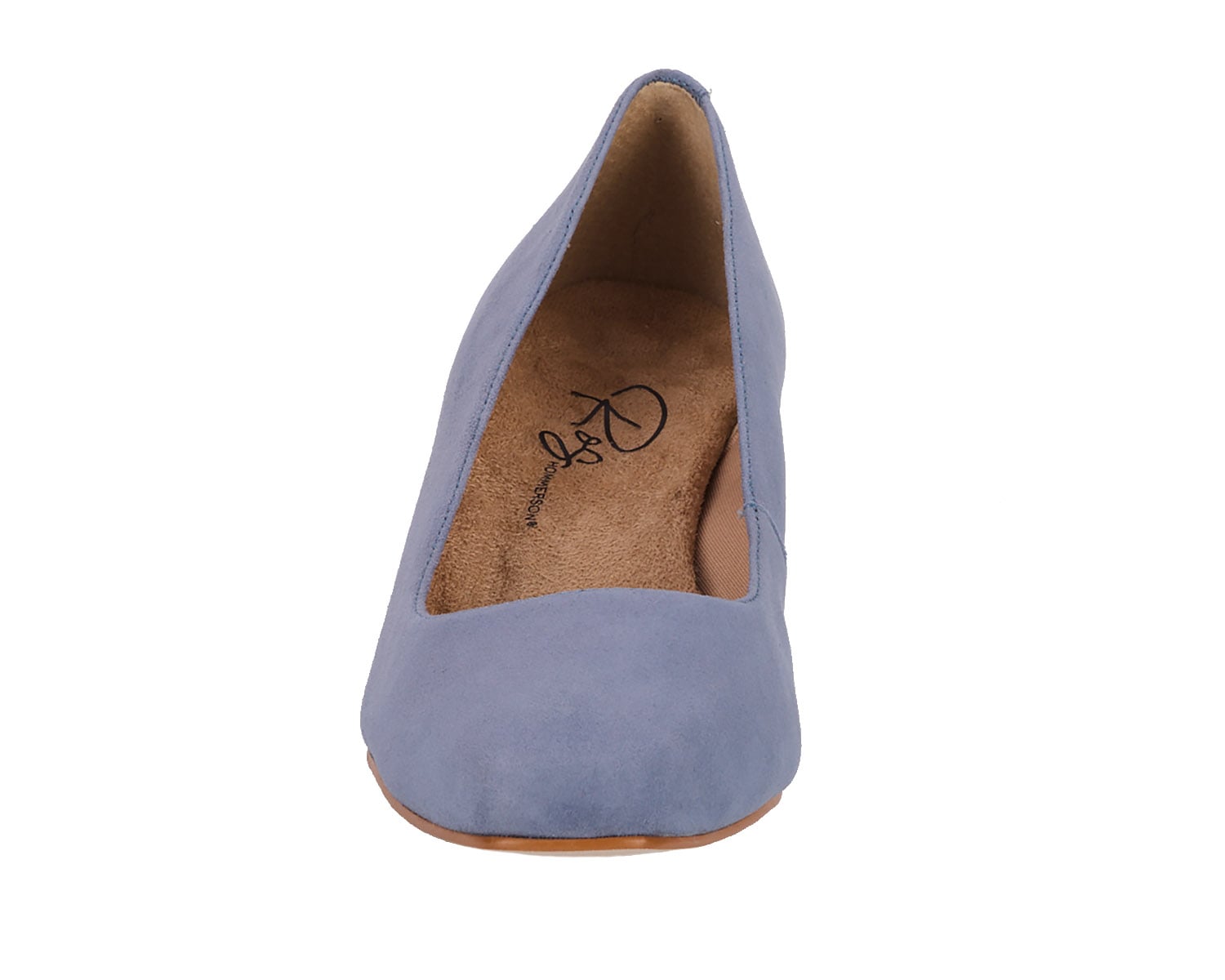 Light Blue Suede Patent-MEREDITH PUMP BY ROS HOMMERSON 6