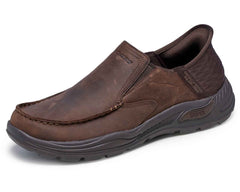 Cocoa-Arch Fit Moxley Milo Slip-Ins By Skechers 6