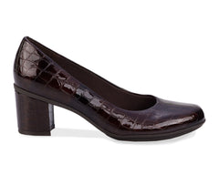 Brown Croc Patent Leather-PAULA BY ROS HOMMERSON 6