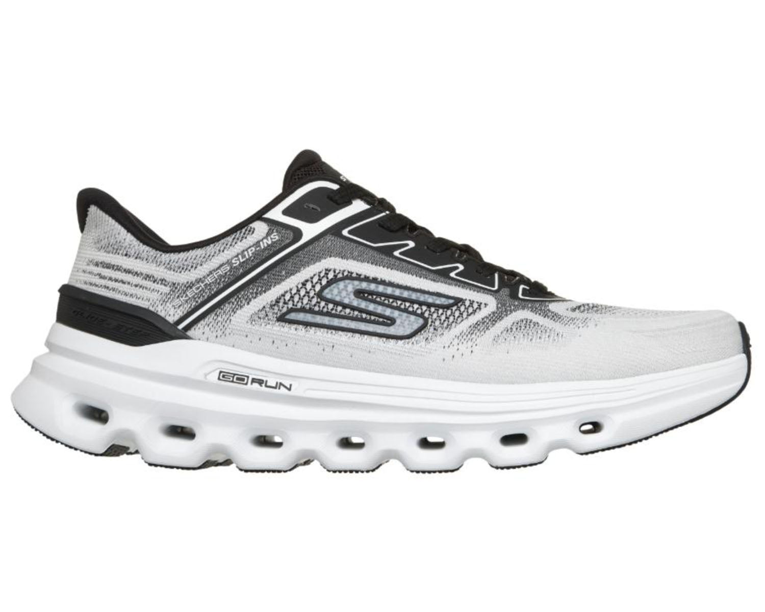 White Black-GO RUN GLIDE-STEP ARCH FIT BY SKECHERS 4
