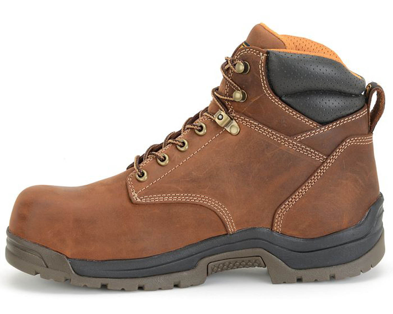 Brown Leather-BRUNO 6 Soft Toe Waterproof by Carolina 6