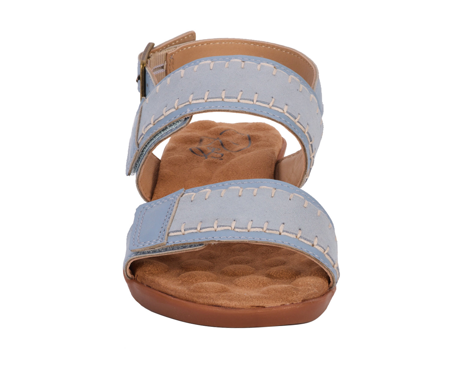 Faded Denim Leather Suede-KATERI BY ROS HOMMERSON 6