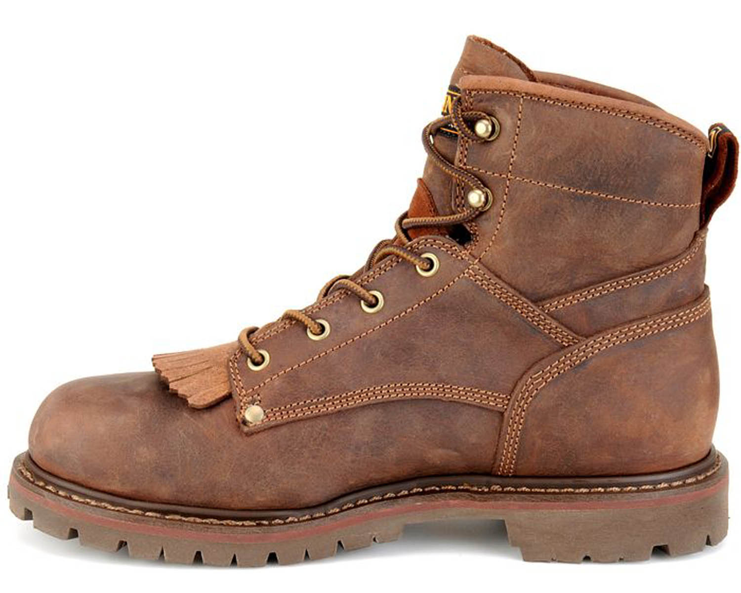 Brown Leather-28 Series Grizzly 6 Soft Toe Waterproof Work Boot by Carolina 7