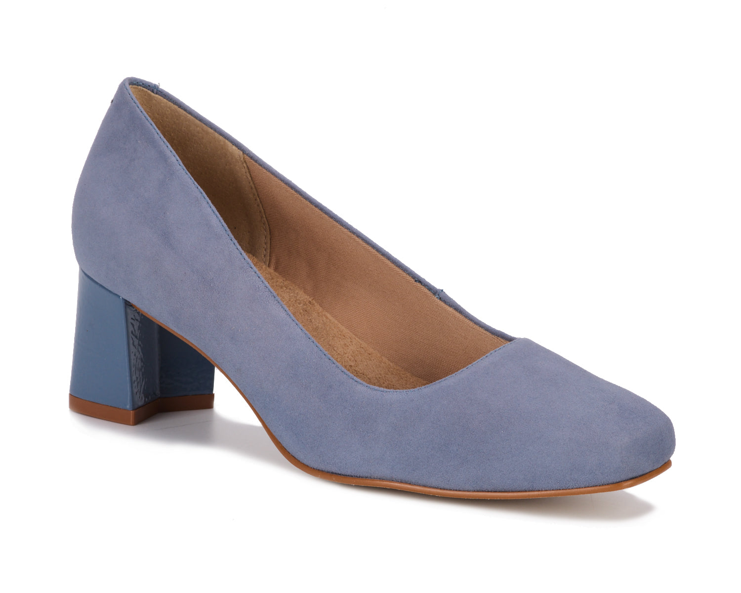 Light Blue Suede Patent-MEREDITH PUMP BY ROS HOMMERSON 1