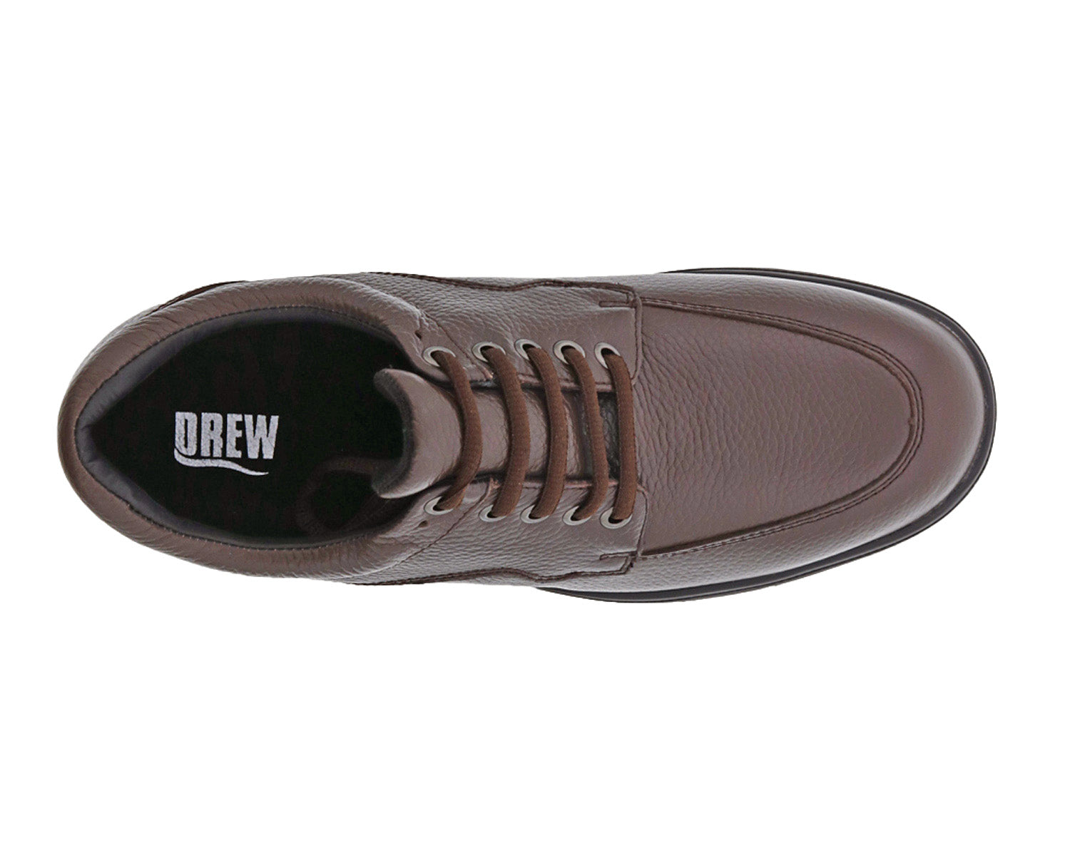 Brown Pebbled Leather-Walker II BY DREW 6