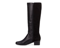 Black Leather  Stretch Suede Fabric-MIX MS BY ROS HOMMERSON 8