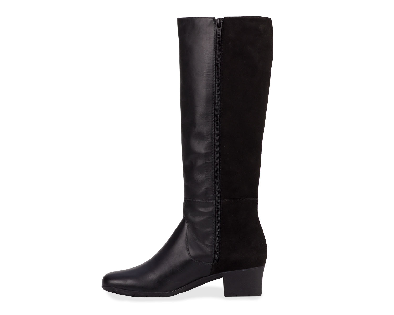 Black Leather  Stretch Suede Fabric-MIX WWS BY ROS HOMMERSON 8