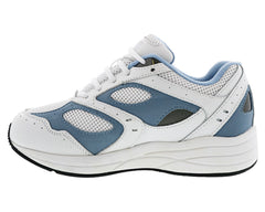 White Blue Leather   White Mesh-FLARE BY DREW 5