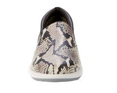 Black Bone Snake Print Leather-WC ORLEANS 6