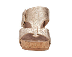 Gold Metallic Crackle Leather-THEA BY ROS HOMMERSON 5