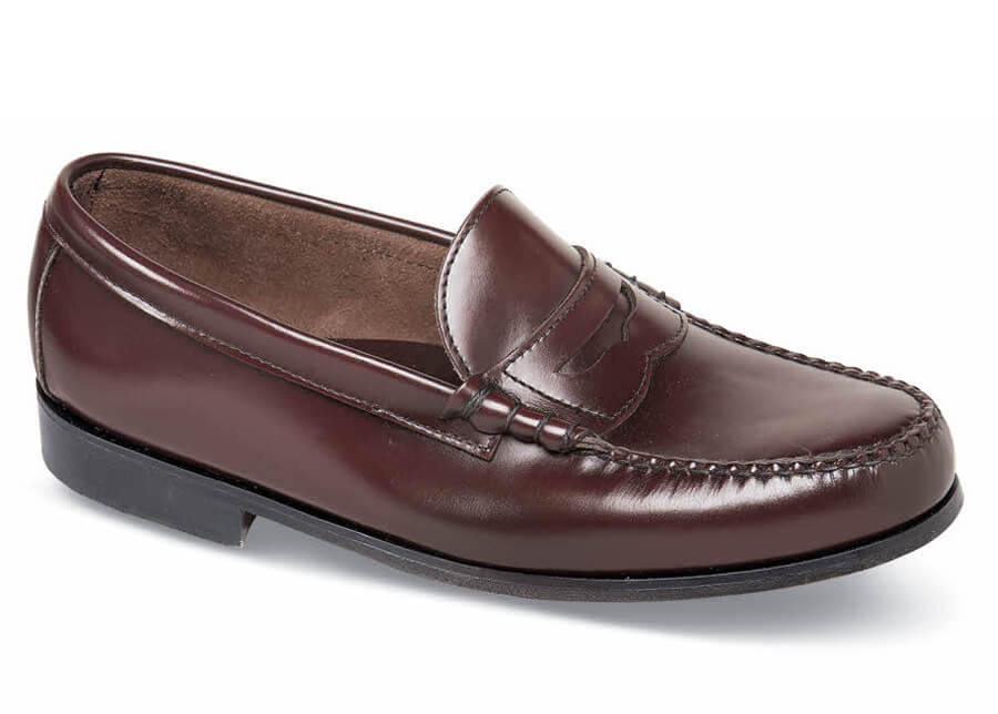 Burgundy Leather-Hampton Beef Roll Loafer BY HITCHCOCK 1