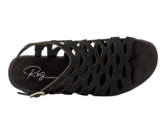 Black Nubuck Leather-KATIA BY ROS HOMMERSON 5