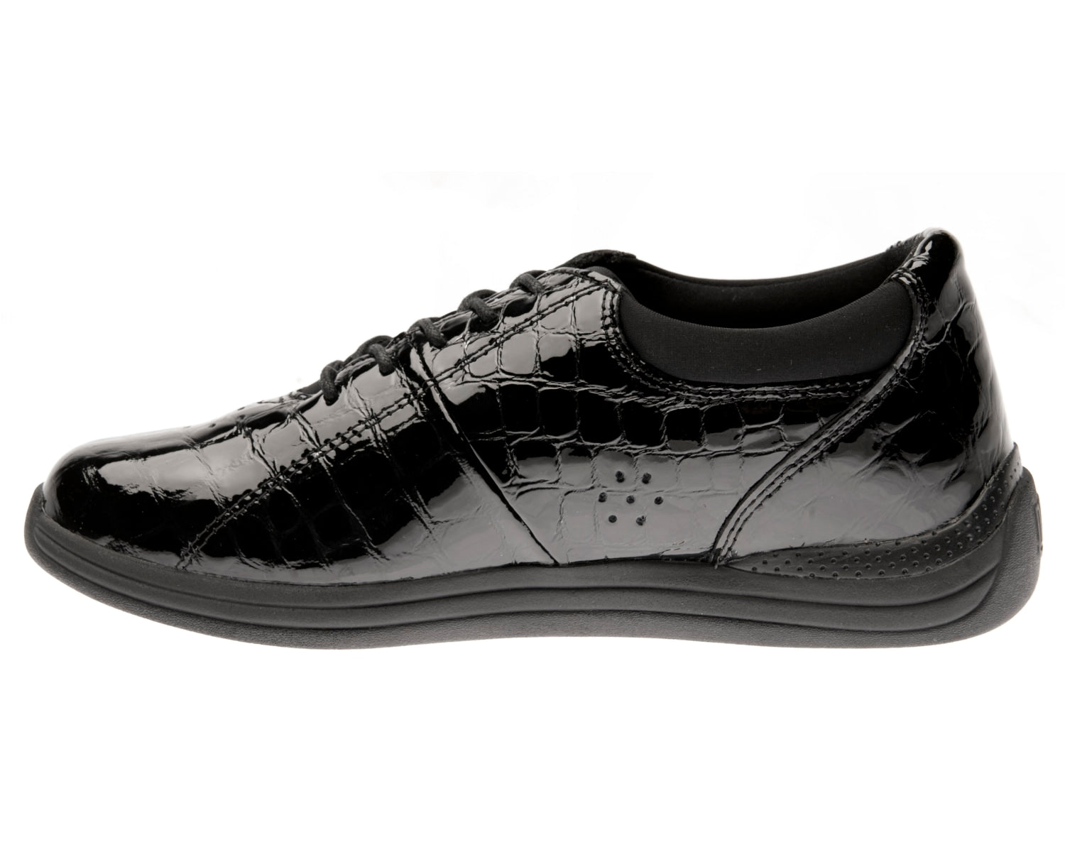 Black Croc Patent Leather-Tulip BY DREW 6