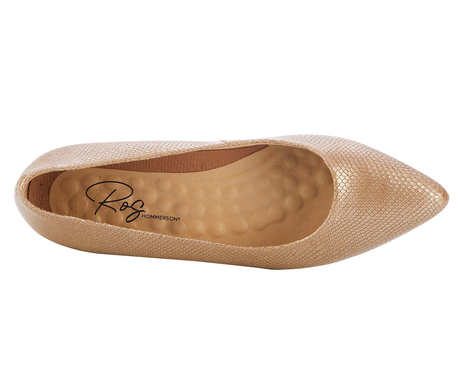 Taupe Snake Print Leather-REECE BY ROS HOMMERSON 5