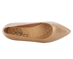 Taupe Snake Print Leather-REECE BY ROS HOMMERSON 5