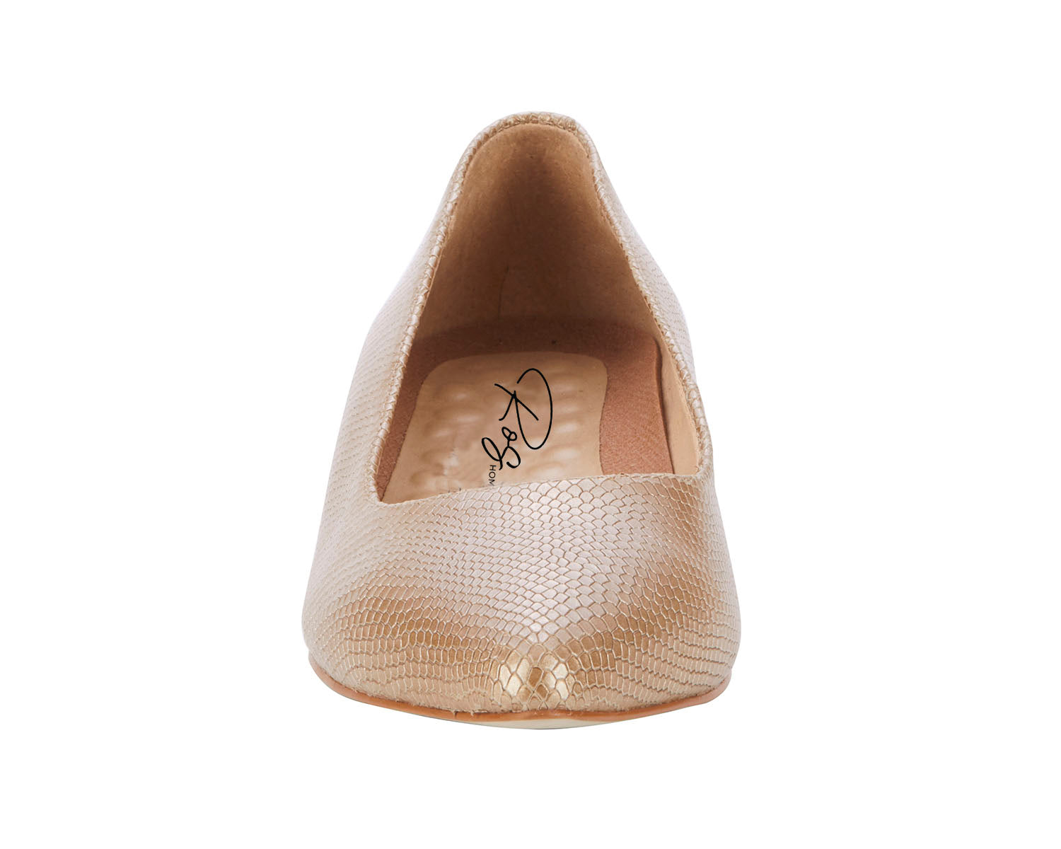 Taupe Snake Print Leather-REECE BY ROS HOMMERSON 6