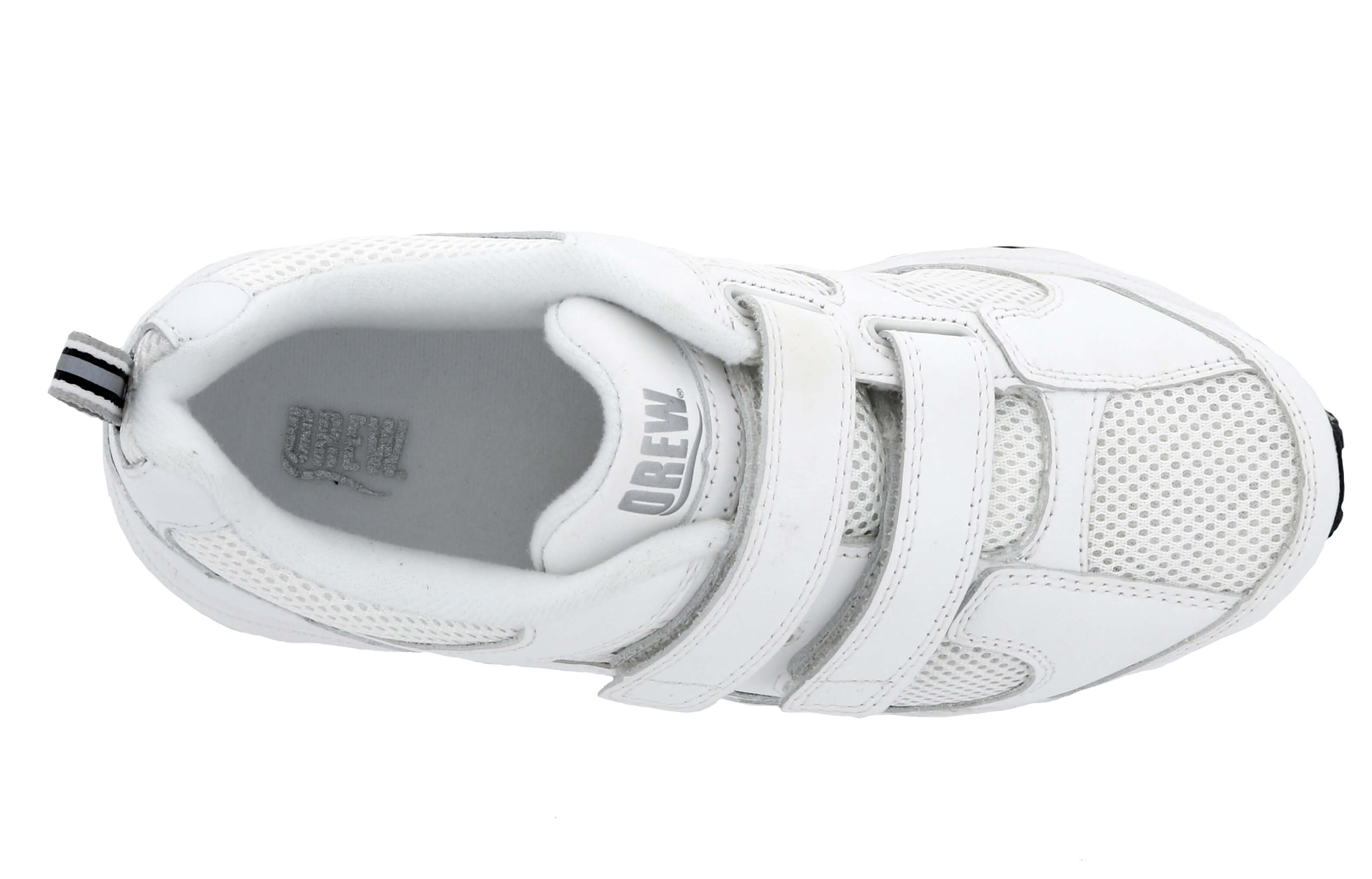 White Leather  Mesh-LIGHTNING II V BY DREW 5