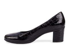 Black Croc Patent Suede-PAULA BY ROS HOMMERSON 4
