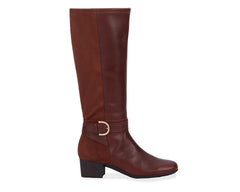 Tobacco Leather  Stretch Suede Fabric-MAX WWS BY ROS HOMMERSON 8