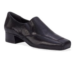 Black Lizard Print Leather-EAGAN BY ROS HOMMERSON 1