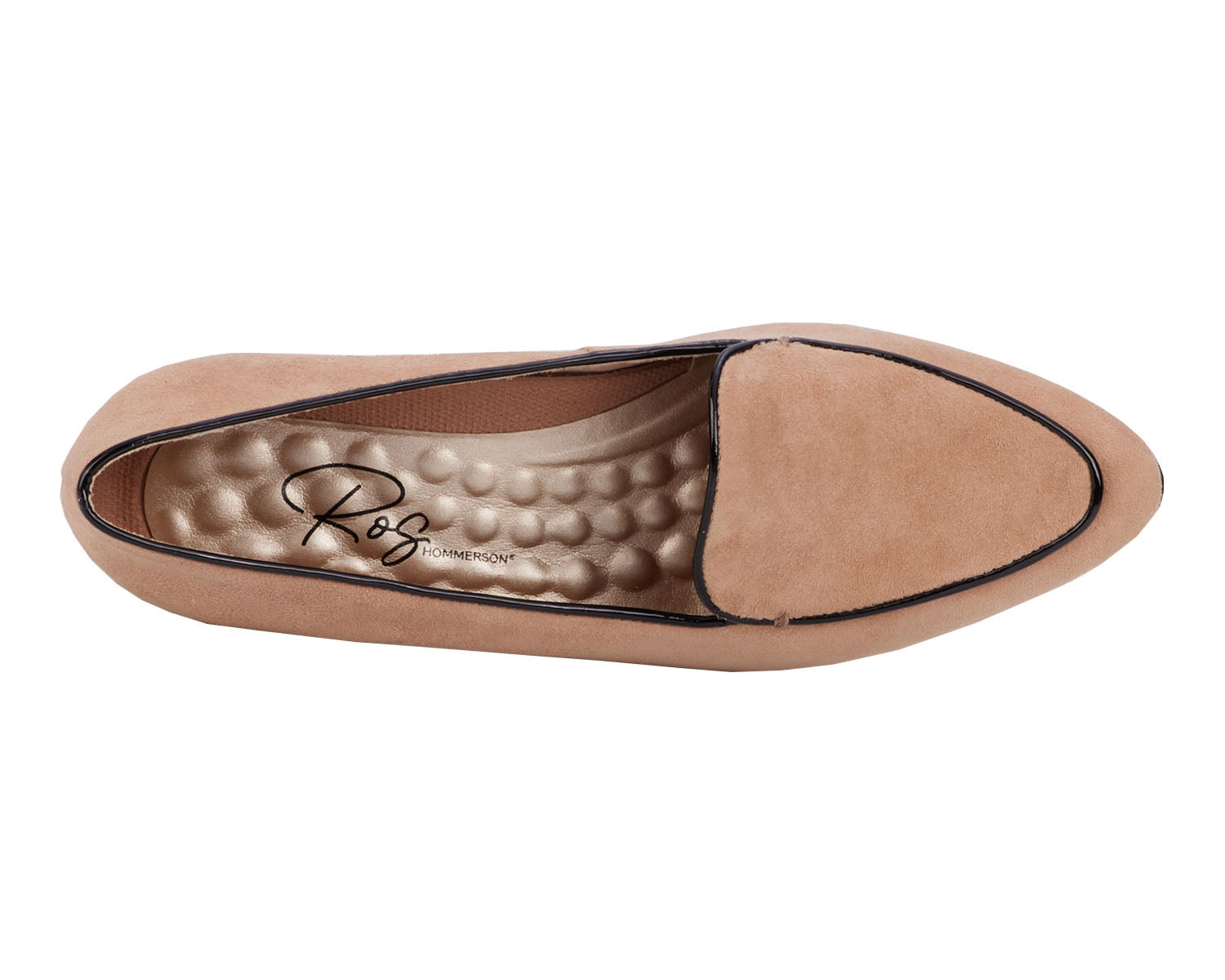 Nude Suede Black Patent-HONEY BY ROS HOMMERSON 7